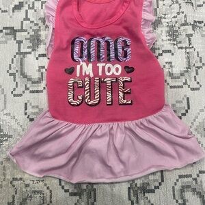 Charming Pink and Purple Dog Dress